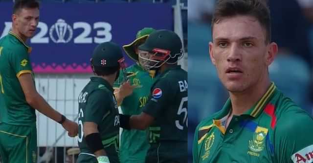Watch: Heated argument between Marco Jansen and Mohammad Rizwan during ICC CWC 2023 match