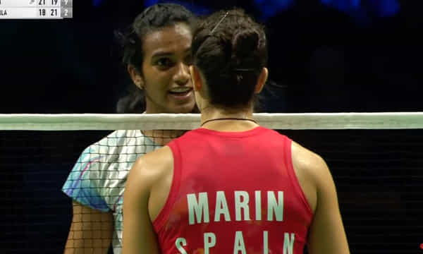 PV Sindhu goes down against Carolina Marin in heated semi-final clash at Denmark Open 2023