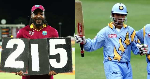 Top 5 highest individual scores in ICC Cricket World Cup history