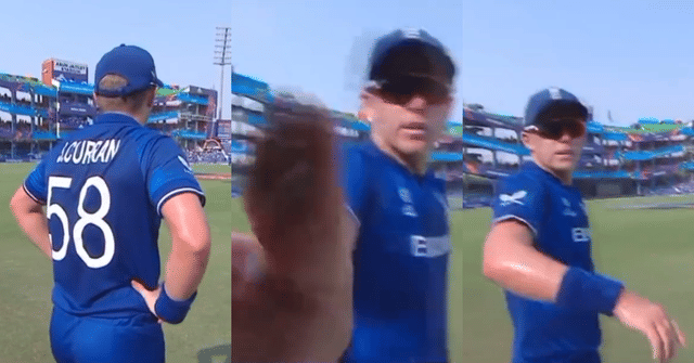 Watch: Sam Curran pushes broadcast camera in anger during ENG vs AFG clash in Delhi
