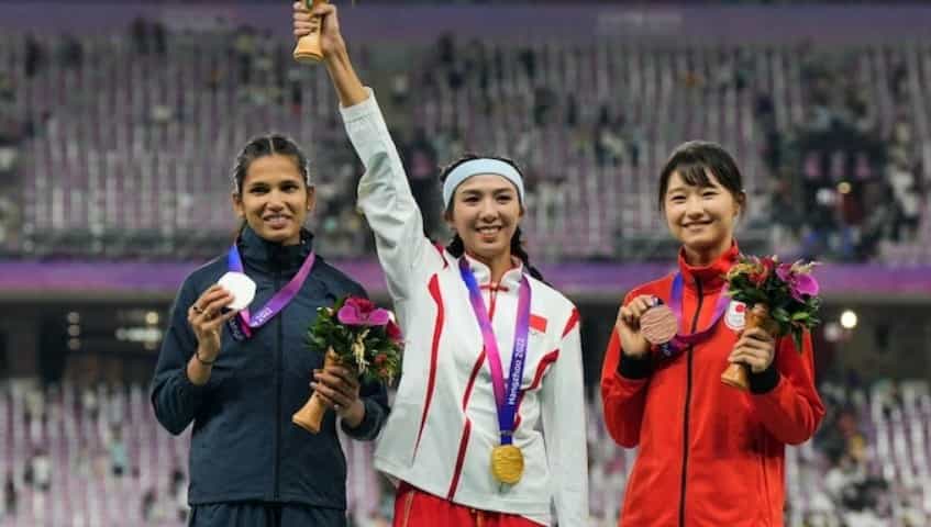 Jyothi Yarraji wins silver medal in women's 100m hurdles at Asian Games 2023