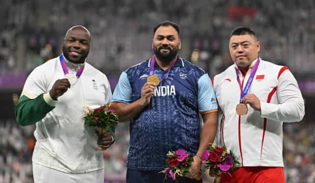 Asian Games 2023: Tajinderpal Singh Toor wins gold in men's shot put