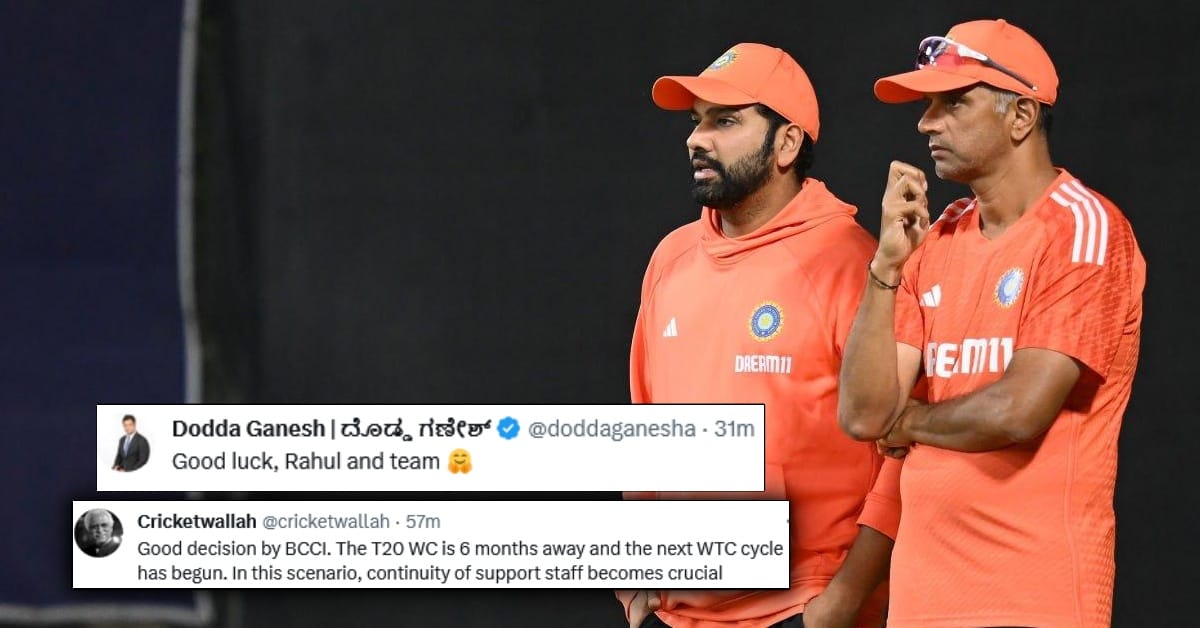 Fans react as BCCI extends Rahul Dravid’s contract as Indian cricket team's head coach