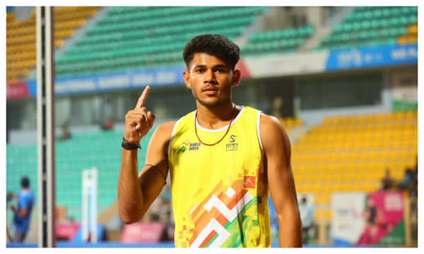 National Games 2023: Dev Meena wins gold in men's pole vault, breaks junior national record