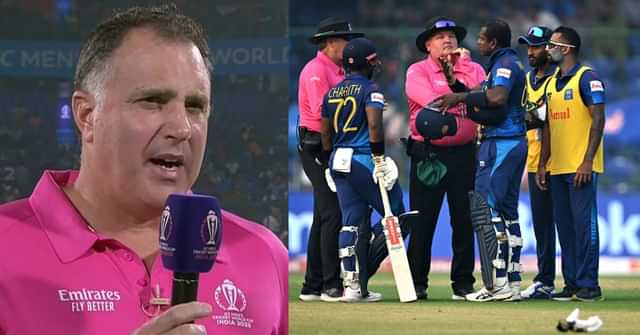 Fourth Umpire explains why Angelo Mathews was dismissed "Timed Out" in BAN vs SL CWC 2023 match