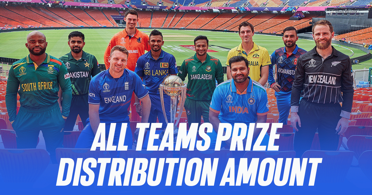 ICC Cricket World Cup 2023: Money distributed to all ten participating team