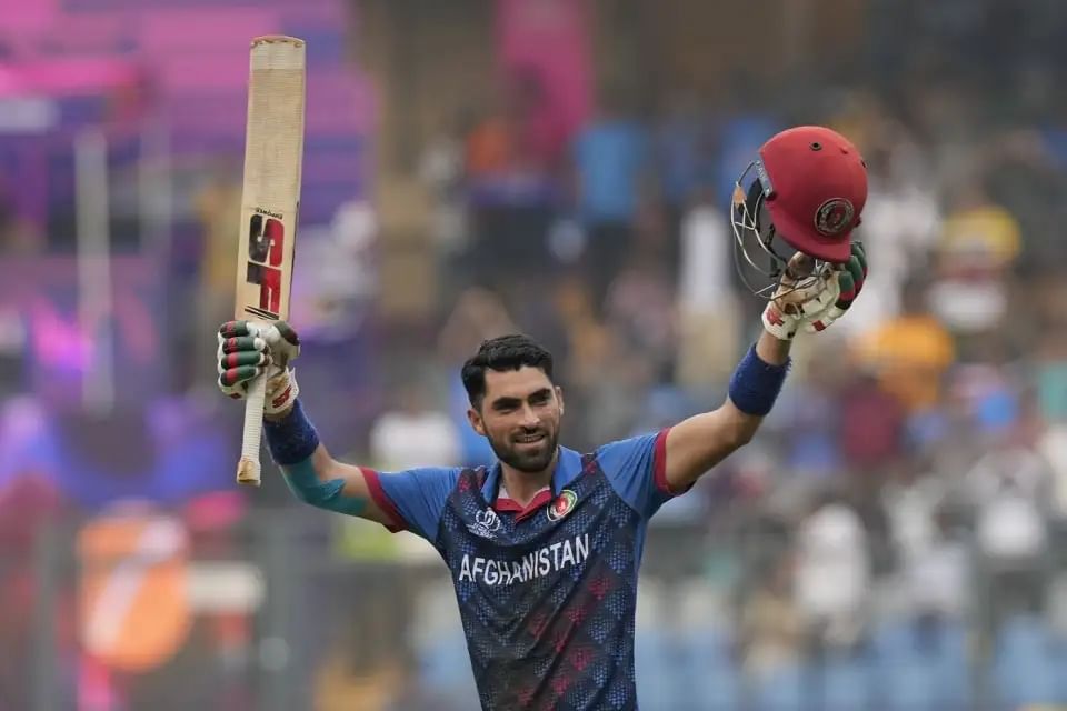 Ibrahim Zadran creates history; Becomes first ever Afghanistan batsman to hit a World Cup century