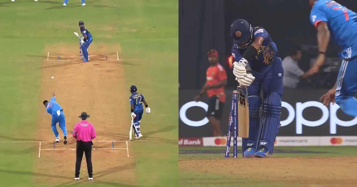 Watch: Mohammed Siraj's unplayable delivery to castle Kusal Mendis in IND vs SL CWC 2023 match
