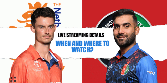 NED vs AFG: Live streaming details, when and where to watch ICC Cricket World Cup 2023 match 34