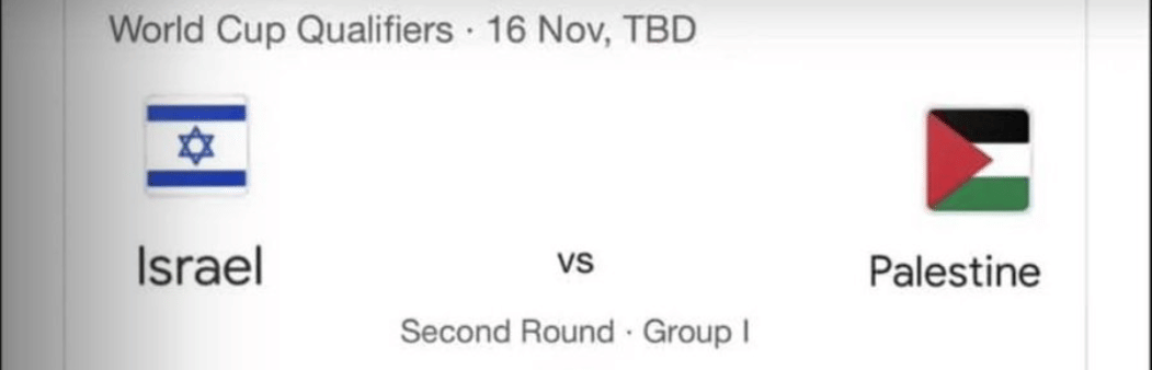Israel won't face Palestine in World Cup qualifiers on 16 November