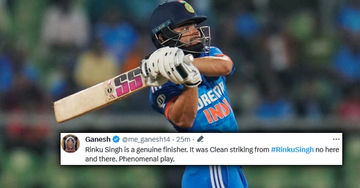 Twitter goes gaga as finisher Rinku Singh smashes 31 off 9 deliveries against Australia in the 2nd T20I