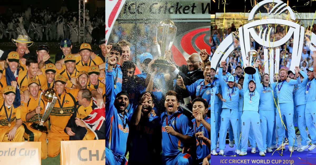 Teams who have won most ICC Cricket World Cup trophies