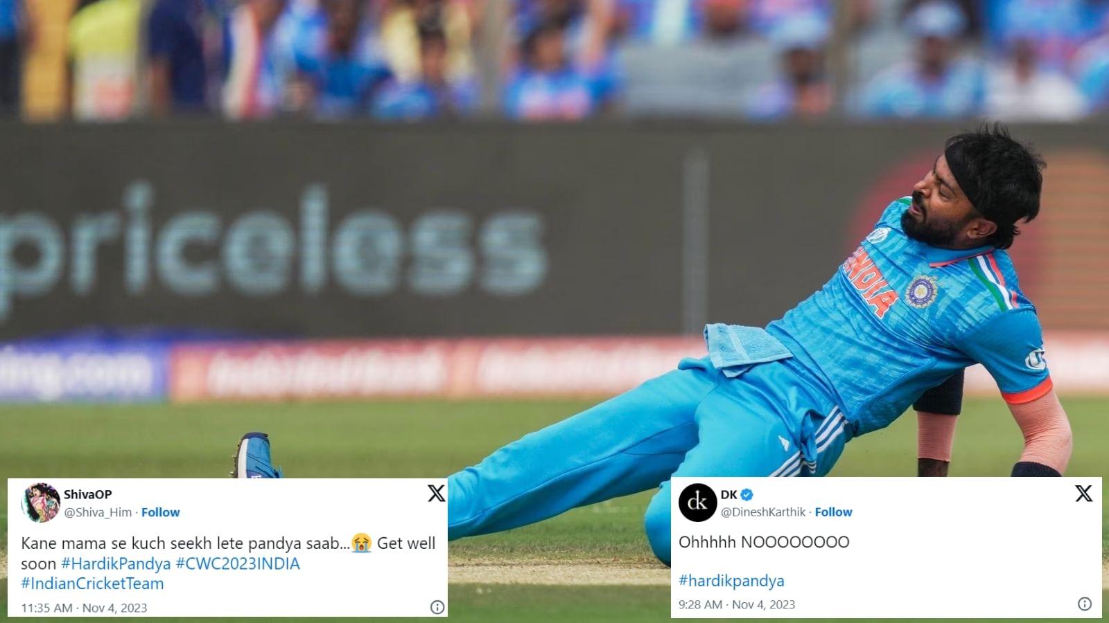 Twitter erupts after Hardik Pandya gets ruled out of the ICC Cricket World Cup 2023