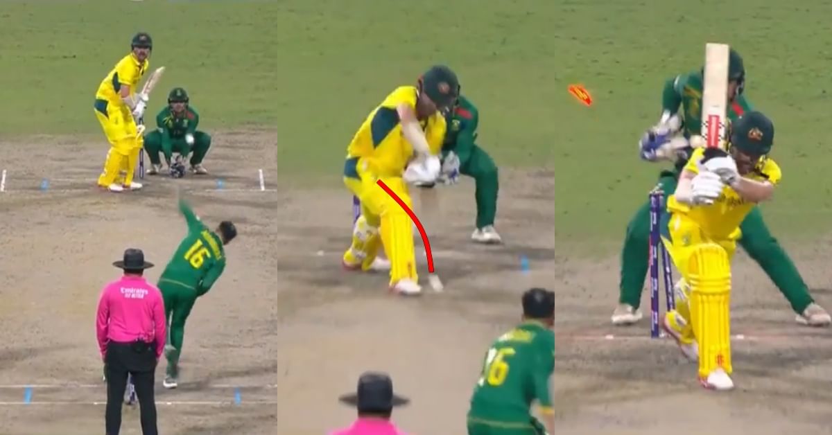 Watch: Keshav Maharaj strikes on first delivery, castles Travis Head through the gate