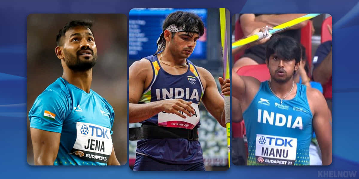 Top five longest javelin throws by Indian male athletes in 2023