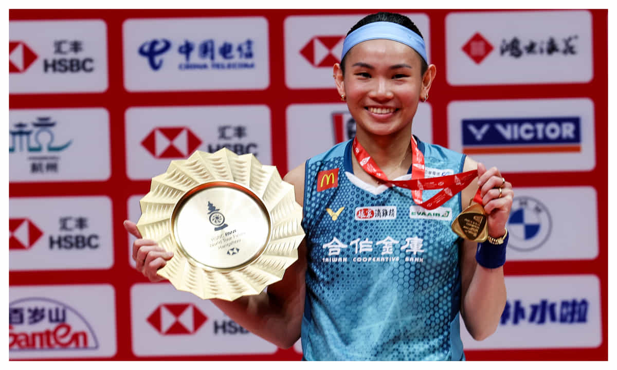 Watch: Tai Tzu Ying's hilarious reaction to receiving BWF World Tour Finals trophy