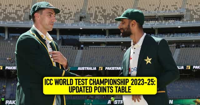 ICC World Test Championship 2023-25 Points Table after 1st test, Australia vs Pakistan 2023