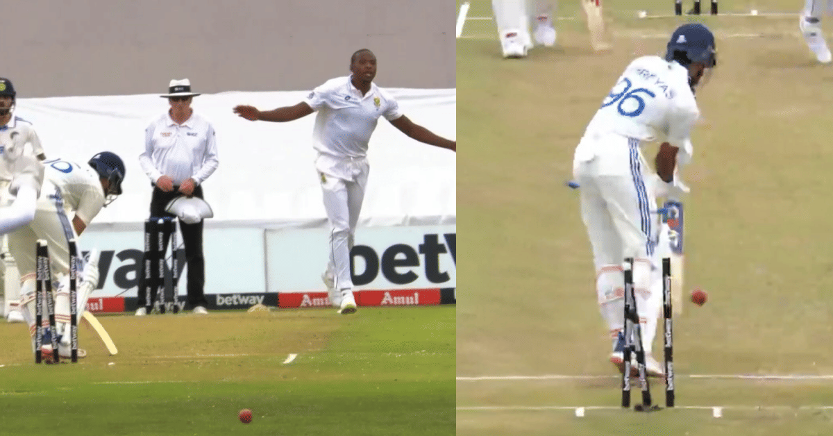 Watch: Shreyas Iyer gets deceived by Kagiso Rabada's low bounce as the bowler strikes early after lunch