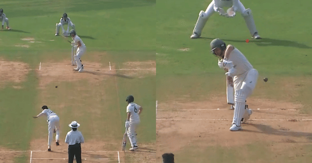 Watch: Women version of Hardik Pandya Pooja Vastrakar knocks over Ellyse Perry in IN-W vs AU-W test match