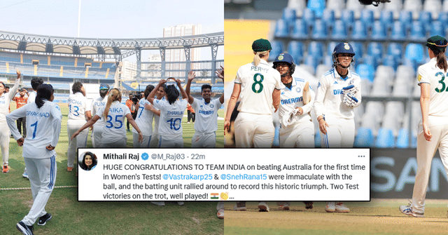 Twitter goes gaga as India women register first ever win over Australia women in test cricket
