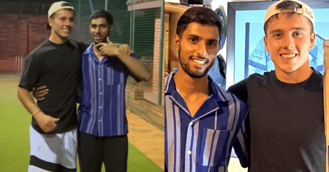 Watch: Tilak Varma visits MI teammate and best friend Dewald Brevis' home in South Africa