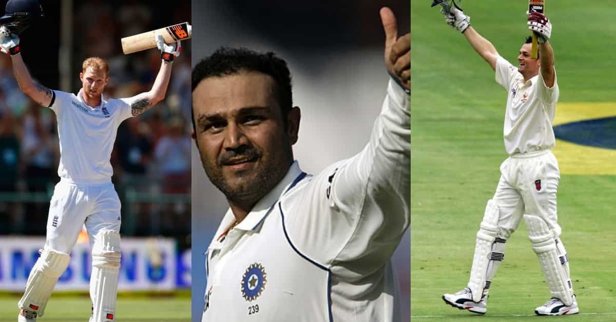 Top 10 fastest double centuries (200) in Test cricket