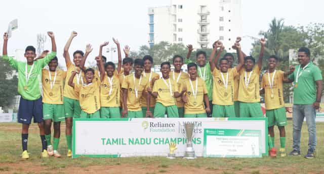 Reliance Foundation Youth Sports (RFYS) helps youngsters to play more competitive football matches, says Don Bosco Hr. Sec. School coach Jeyasingh