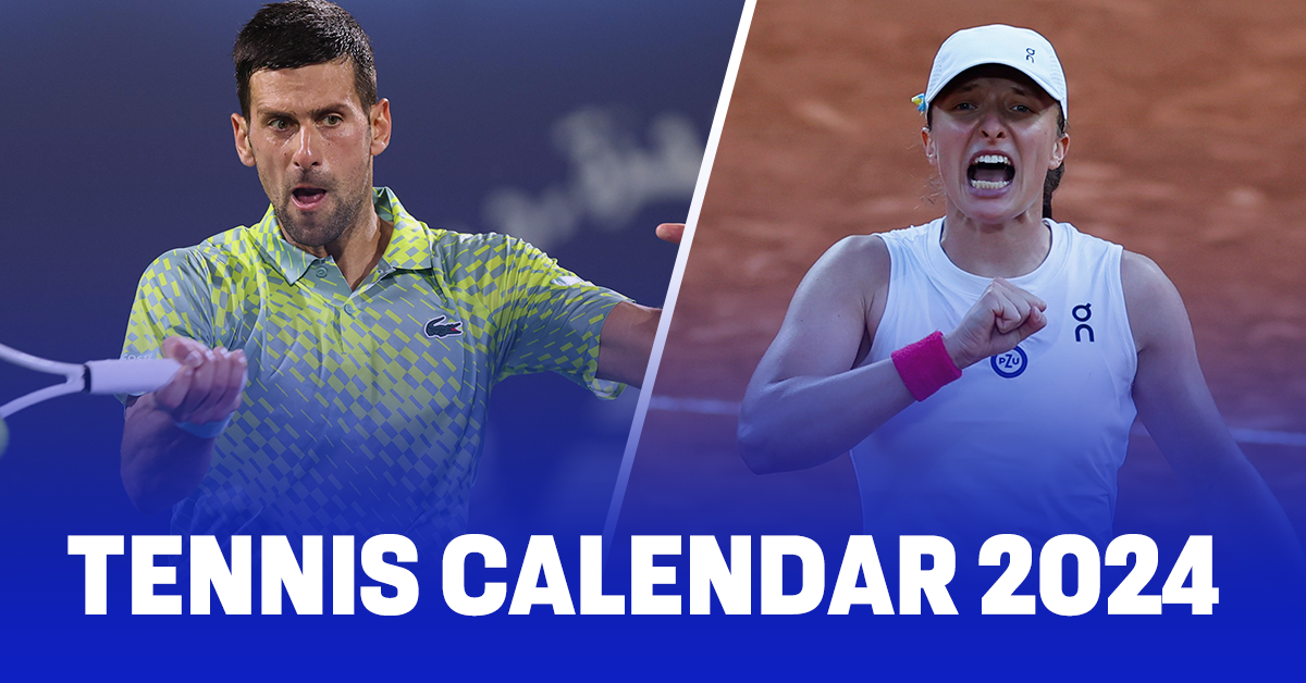 Full list of events in tennis calendar in 2024