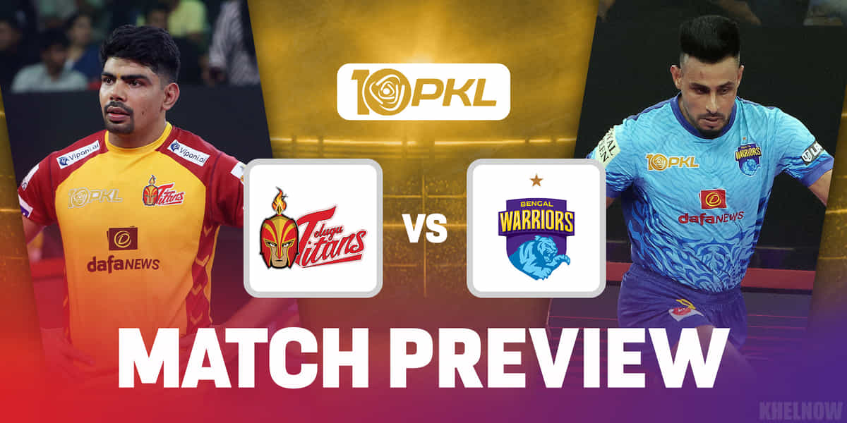 PKL 10: Telugu Titans vs Bengal Warriors Predicted 7, team news, when & where to watch, head-to-head