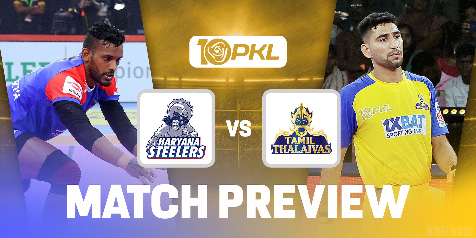 PKL 10 Haryana Steelers vs Tamil Thalaivas Predicted 7, team news