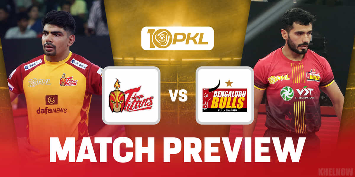 PKL 10: Telugu Titans vs Bengaluru Bulls Predicted 7, team news, when & where to watch, head-to-head