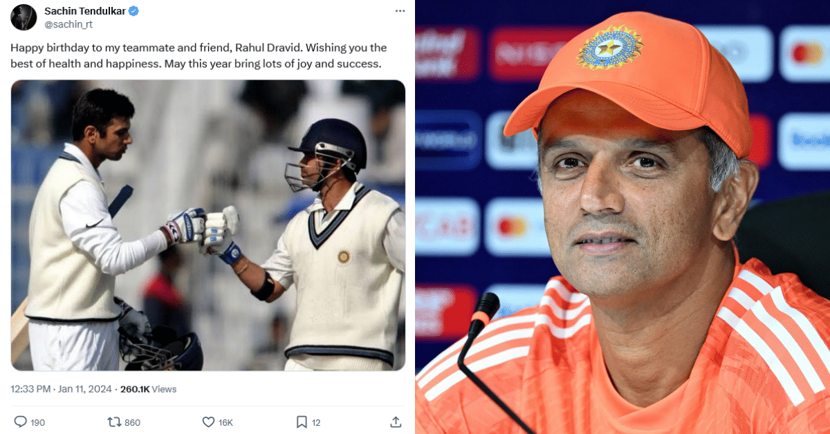 Cricketing fraternity pour wishes as India head coach Rahul Dravid celebrates his 51st birthday