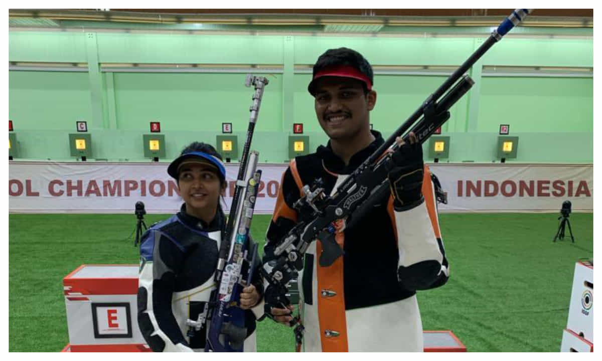 Rudrankksh Patil, Mehuli Ghosh win 10m Air Rifle mixed team gold in Asian Olympic Qualifiers