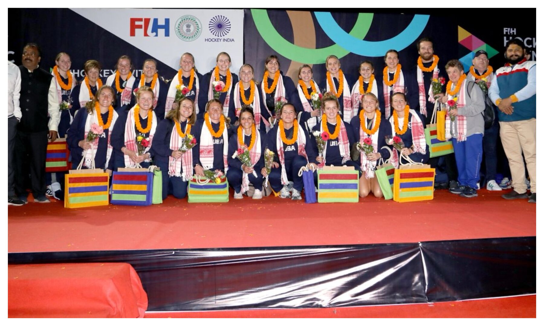 USA Women’s Hockey team arrives in Ranchi for FIH Hockey Olympic