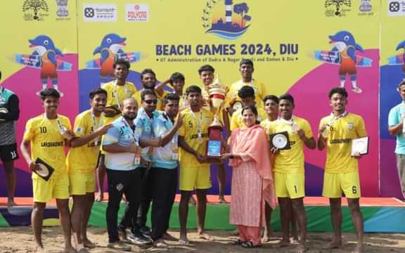 Lakshadweep beat Maharashtra to emerge as Diu Beach Games 2024 champions