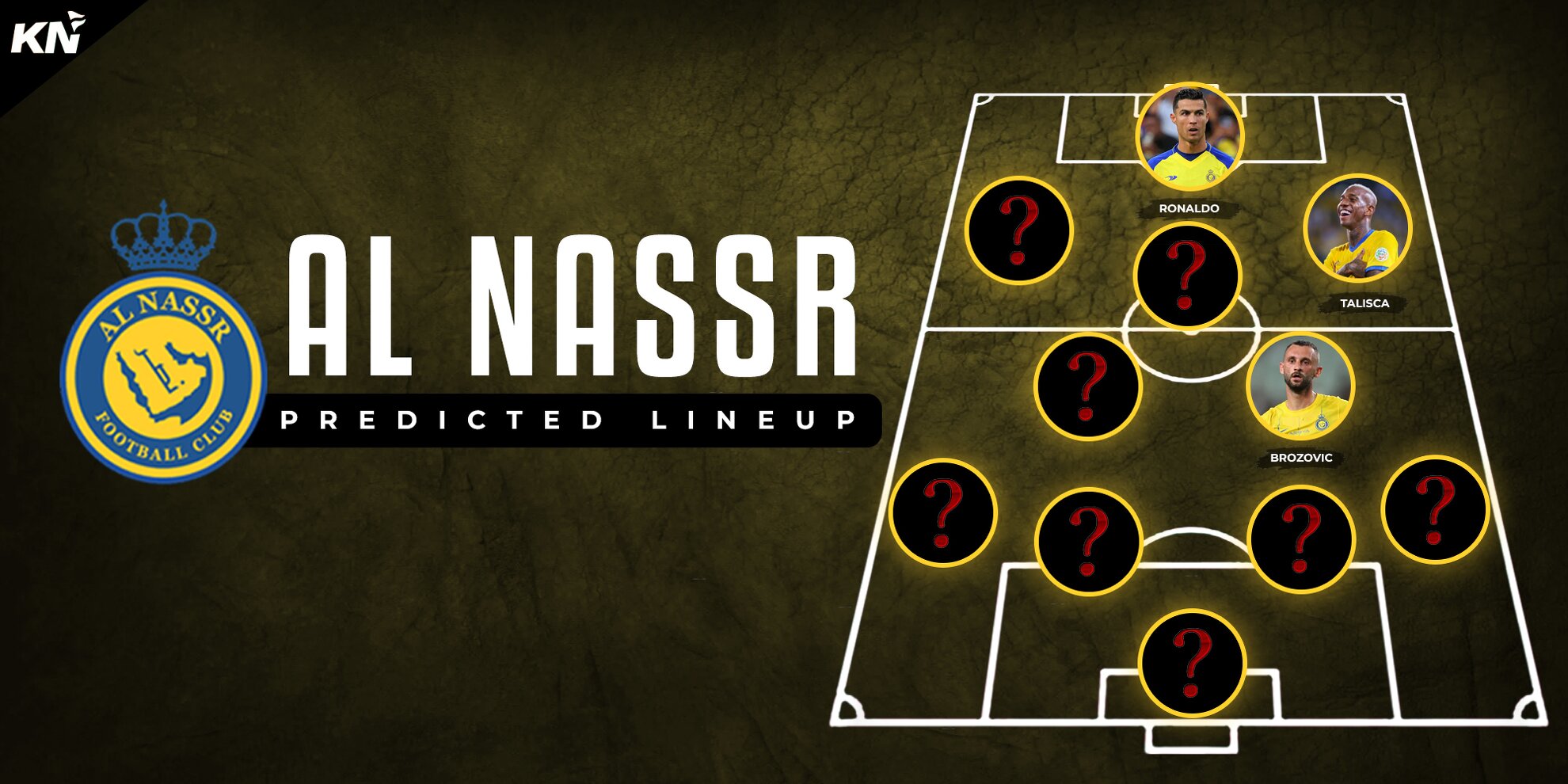 Cristiano Ronaldo's Al Nassr predicted lineup for friendly clash