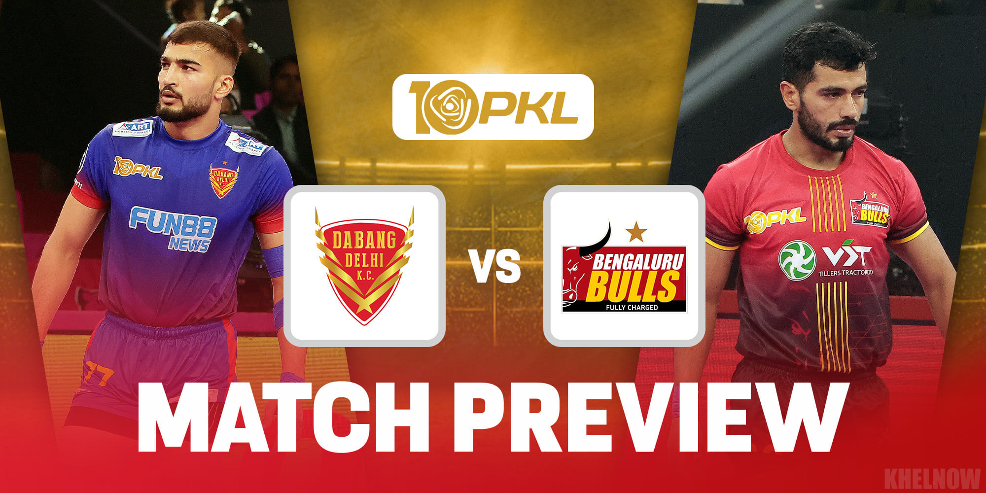 PKL 10: दबंग दिल्ली vs बेंगलुरू बुल्स मैच प्रीव्यू, स्टार्टिंग सेवन और हेड टू हेड आंकड़े