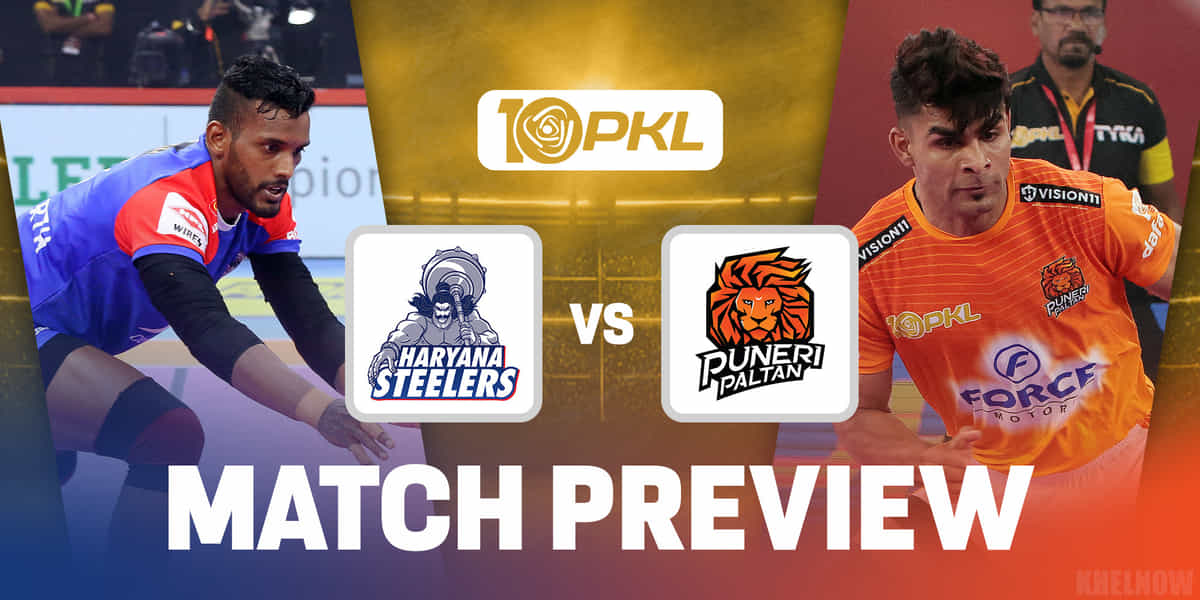 PKL 10: Haryana Steelers vs Puneri Paltan Predicted 7, when & where to watch, head-to-head, team news