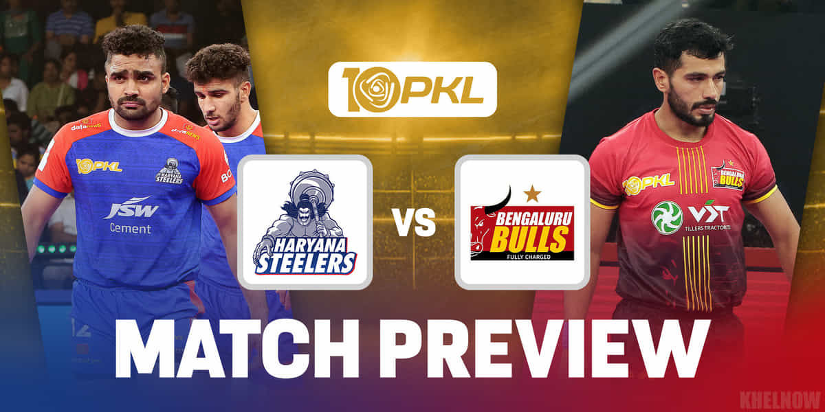 PKL 10: Haryana Steelers vs Bengaluru Bulls Predicted 7, when & where to watch, head-to-head, team news