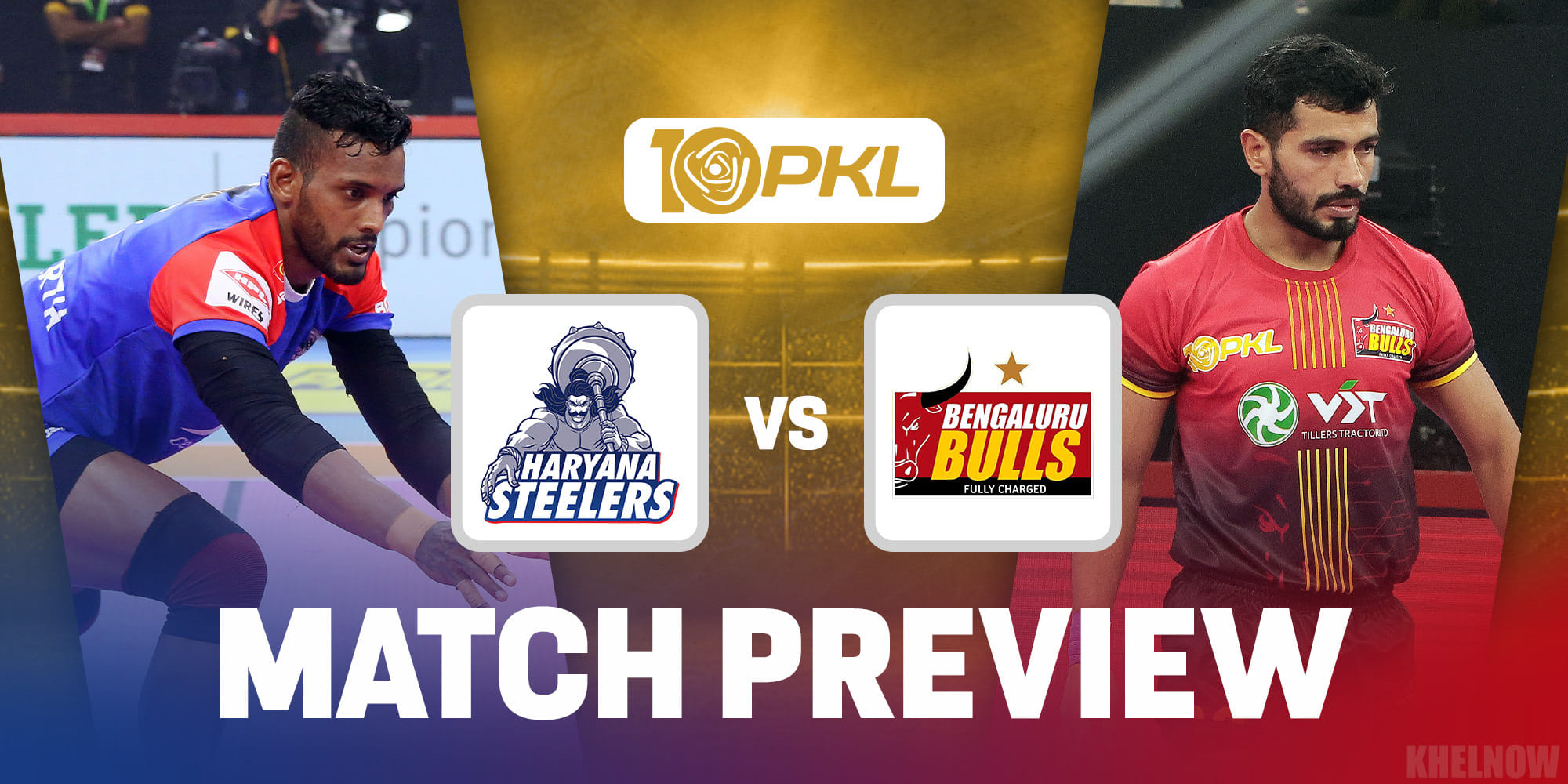 PKL 10: हरियाणा स्टीलर्स vs बेंगलुरु बुल्स मैच प्रीव्यू, स्टार्टिंग सेवन और हेड टू हेड आंकड़े