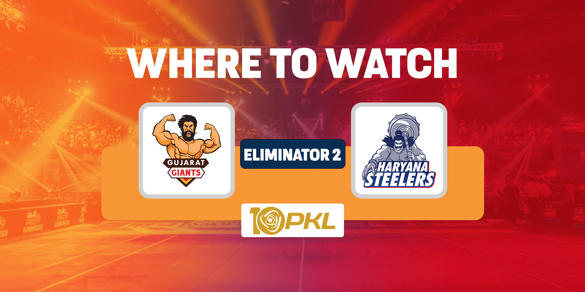Where and how to watch PKL 10 Eliminator 2 between Gujarat Giants vs Haryana Steelers