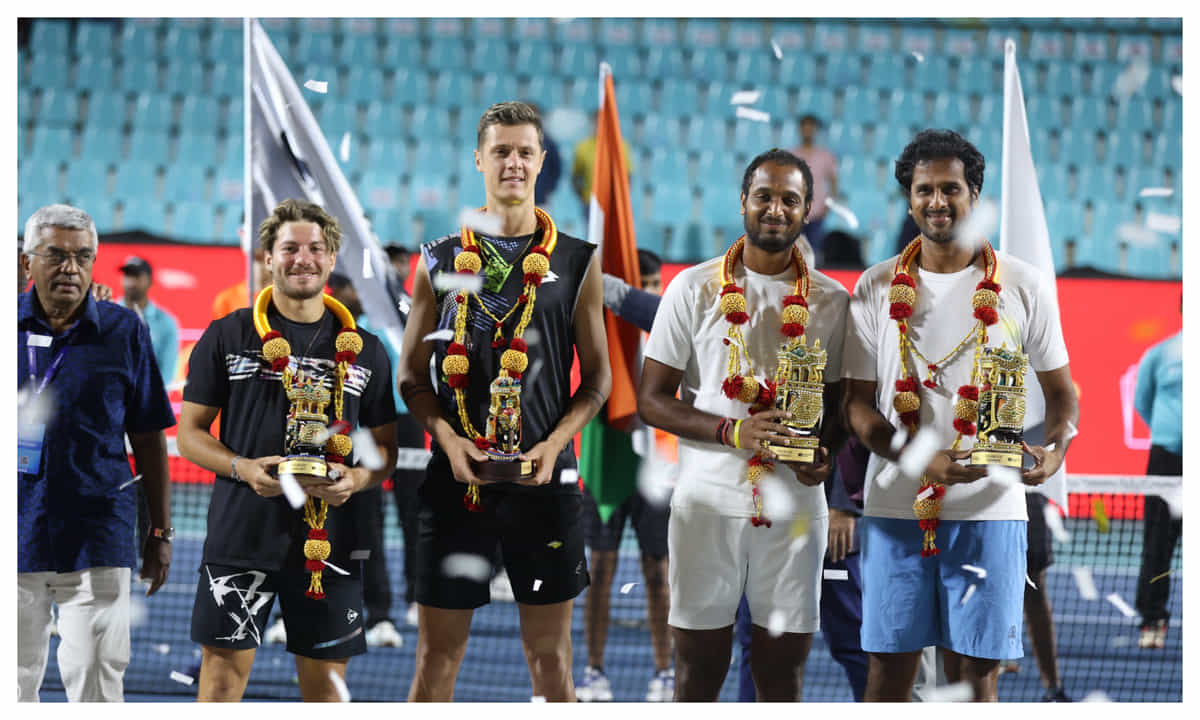 Bengaluru Open 2024: India's Saketh Myneni, Ramkumar Ramanathan clinch doubles title
