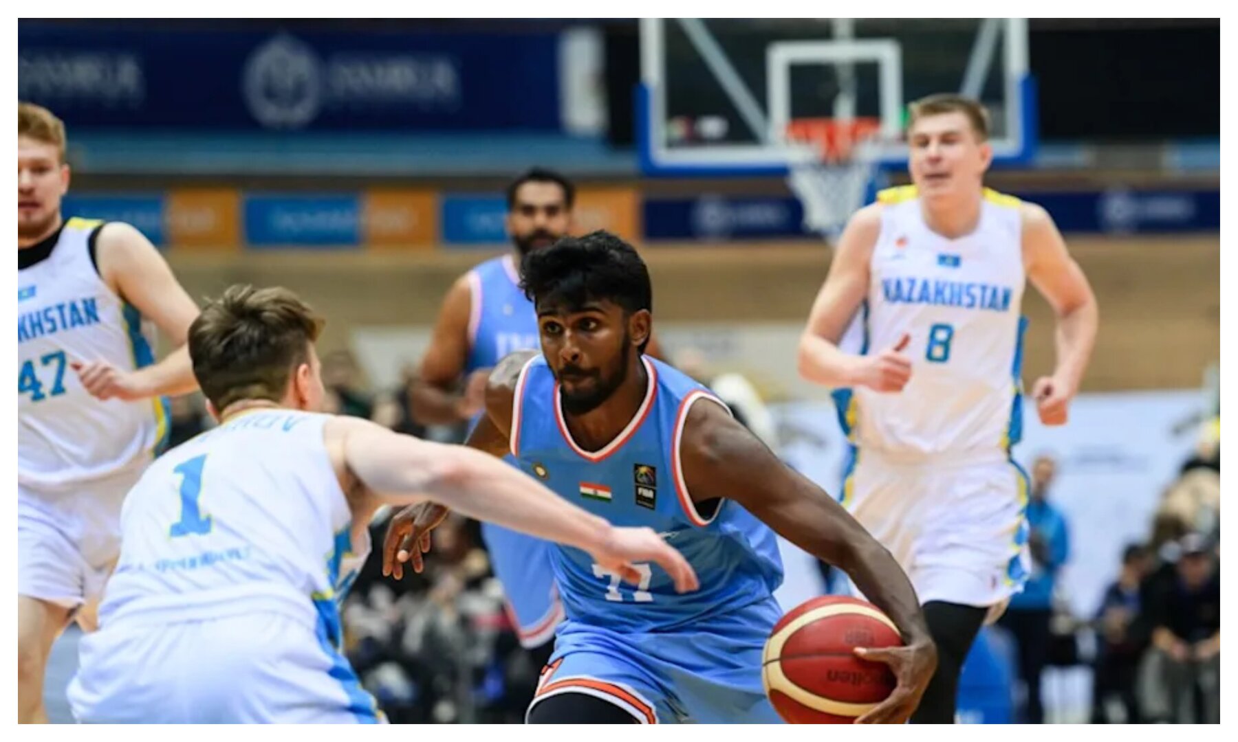 FIBA Asia Cup 2025 Qualifiers Kazakhstan fend off India’s spirited