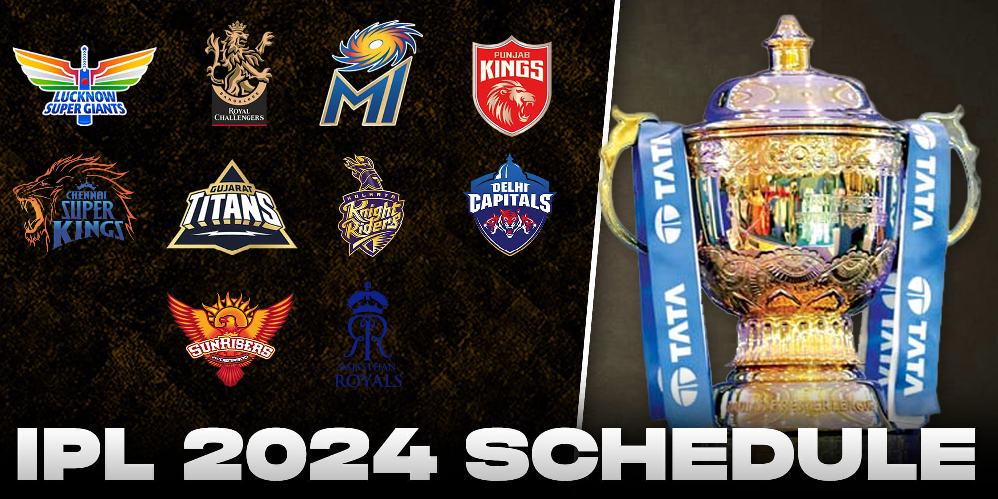 IPL 2024 schedule: Fixtures, dates, timings and all you need to know