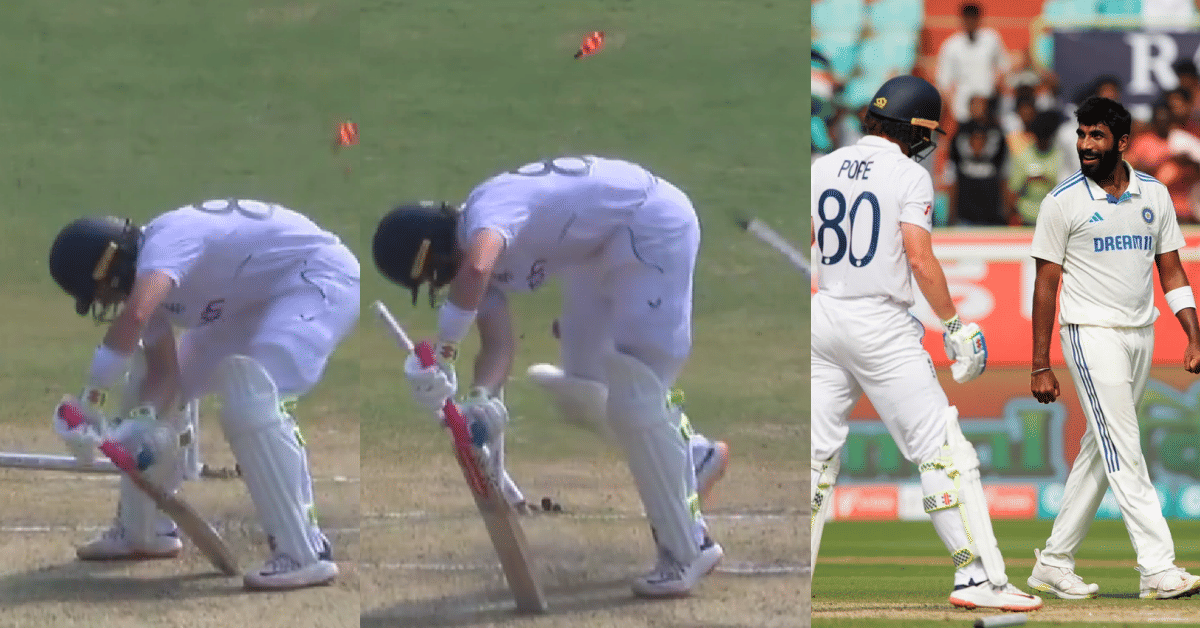 IND vs ENG: Watch - Jasprit Bumrah's deadly yorker to castle Ollie Pope in 2nd test in Vizag
