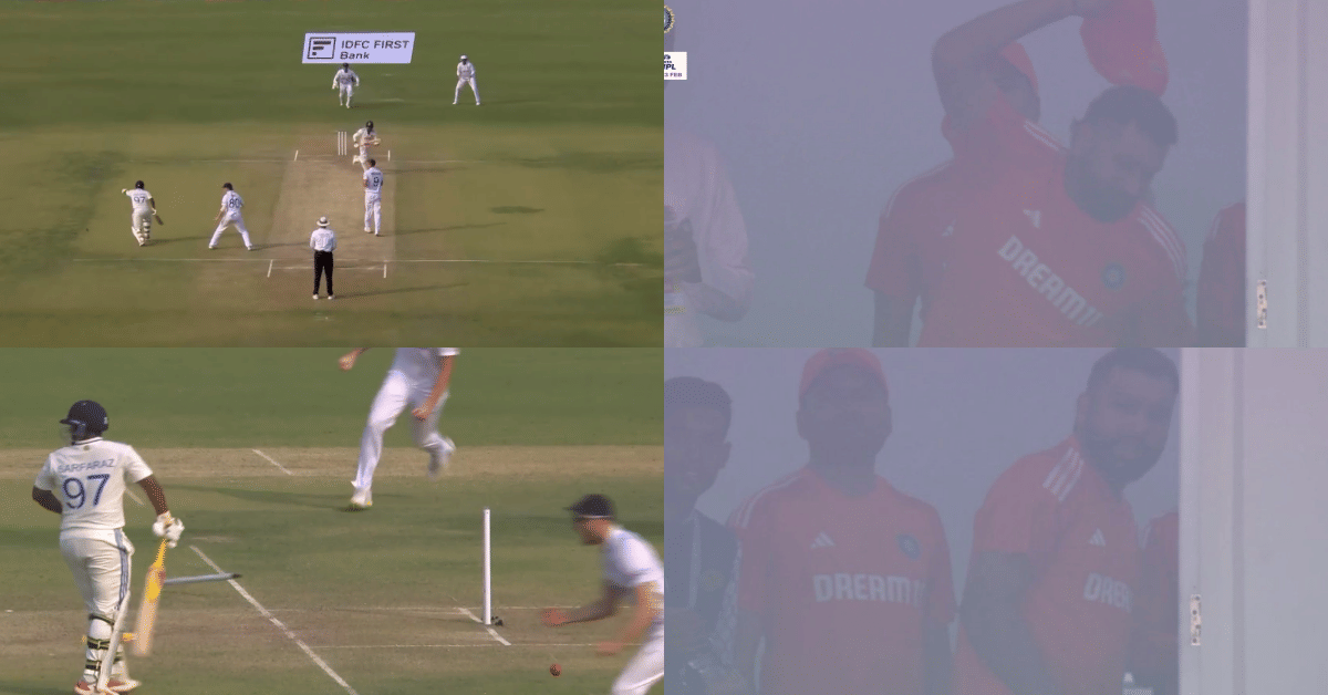 IND vs ENG: Watch - Rohit Sharma throws cap in anger after Ravindra Jadeja runs out Sarfaraz Khan in 3rd test