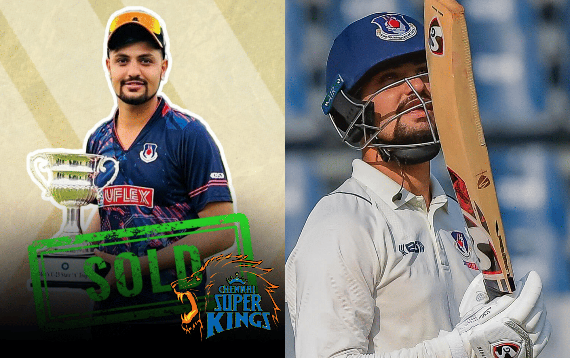 CSK's new recruit Sameer Rizvi smashes 312 off 266 deliveries in Col CK Nayudu trophy ahead of IPL 2024