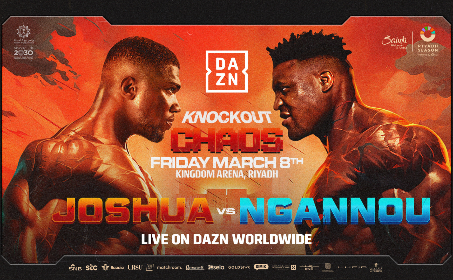 Anthony joshua vs ngannou