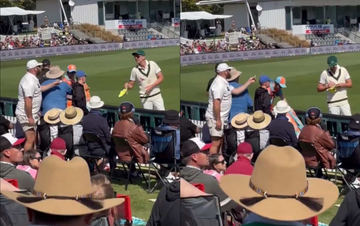 [Watch] Josh Hazlewood signs autograph for a fan on sandpaper during 2nd NZ vs AUS test