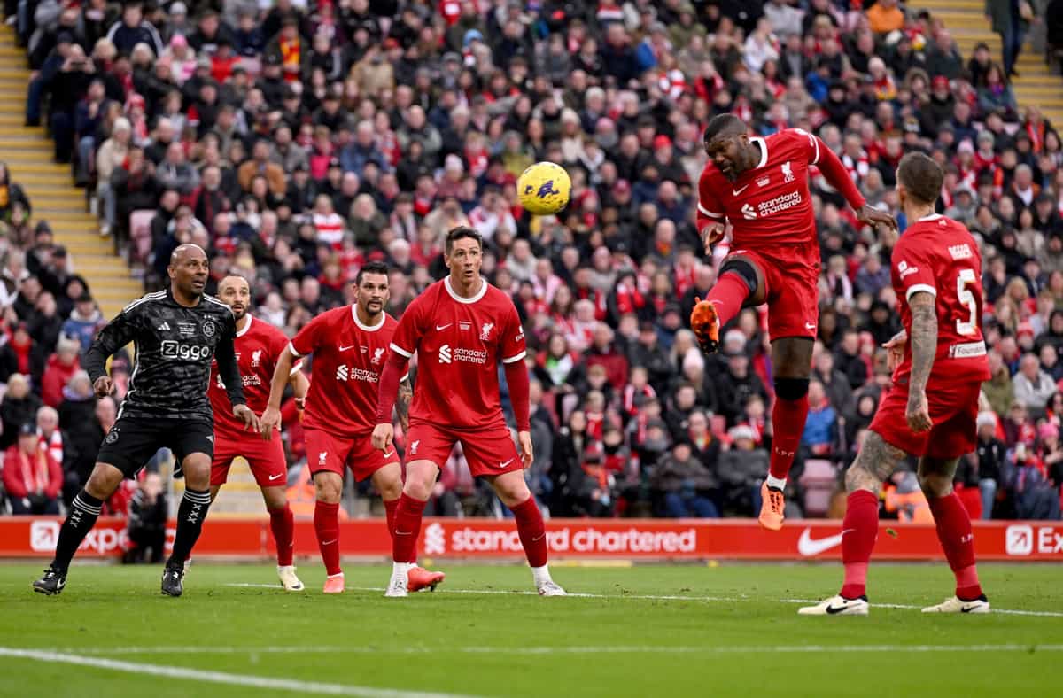 Liverpool Legends make remarkable comeback against Ajax Legends in charity match